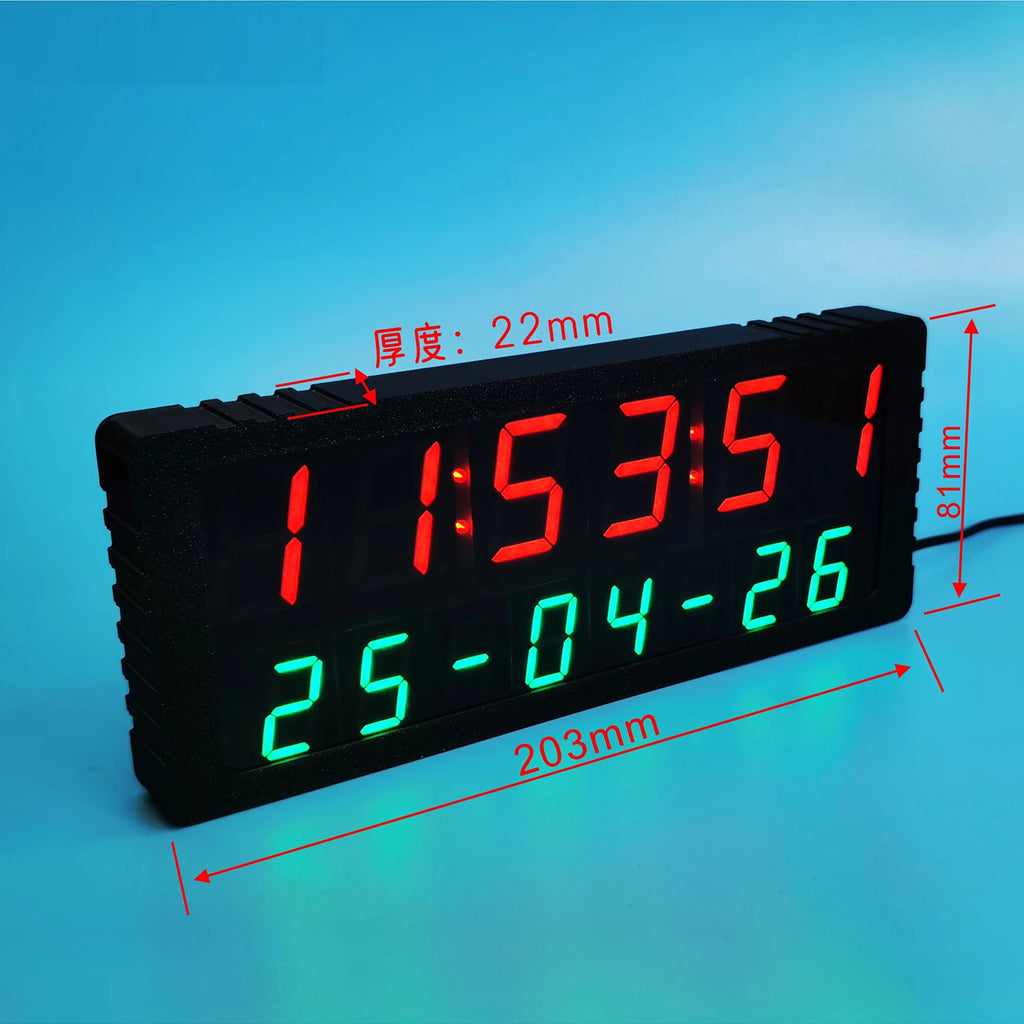 GPS Clock Satellite Timing Electronic Clock Digital Display TIME Year Month Day Hour Minute Second Alarm Clock Typec USB Power