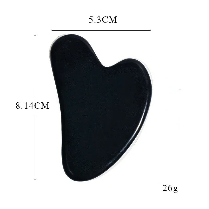 Natural Obsidian Black Face Jade Roller Facial Massage Tool for Skin Care Black Face Massage Roller Facial Massager
