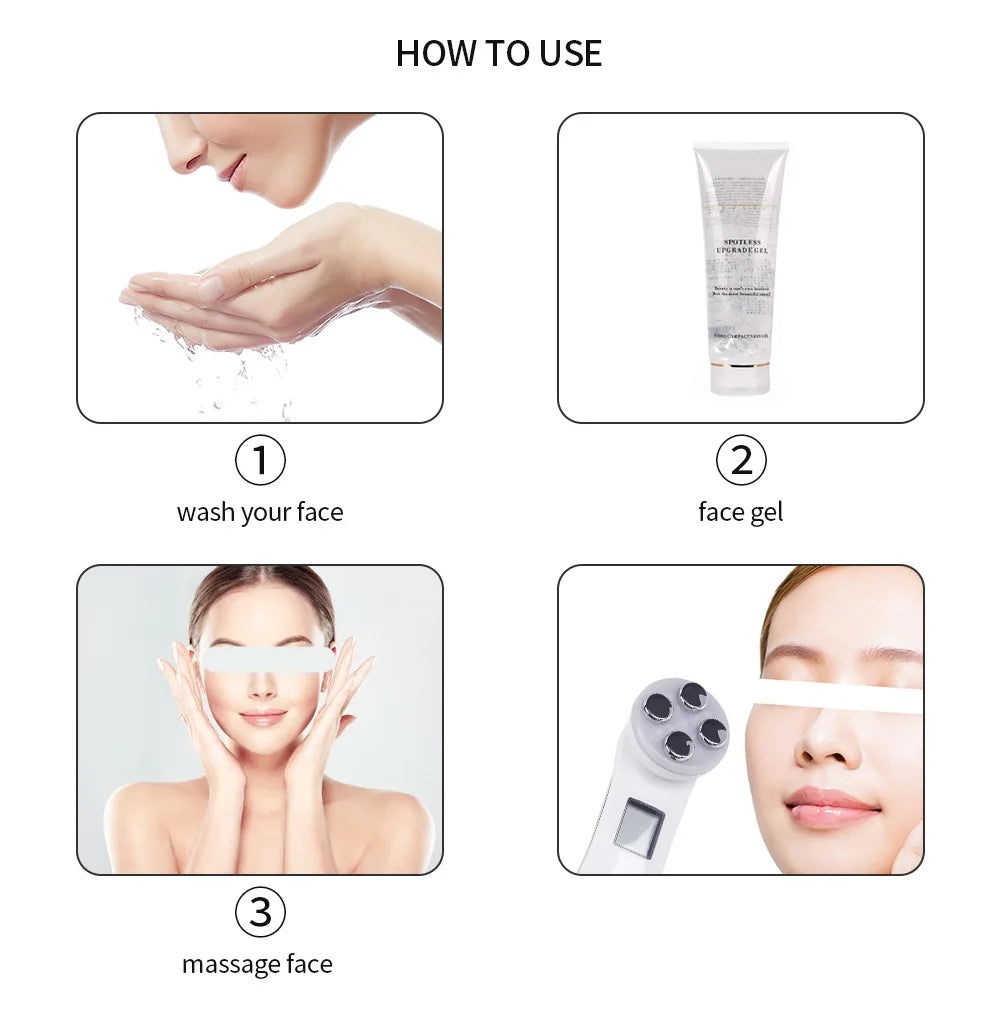 EMS Electroporation LED Photon Beauty Device Skin Lifting Tighten Anti-Wrinkle Skin Care Face Massager