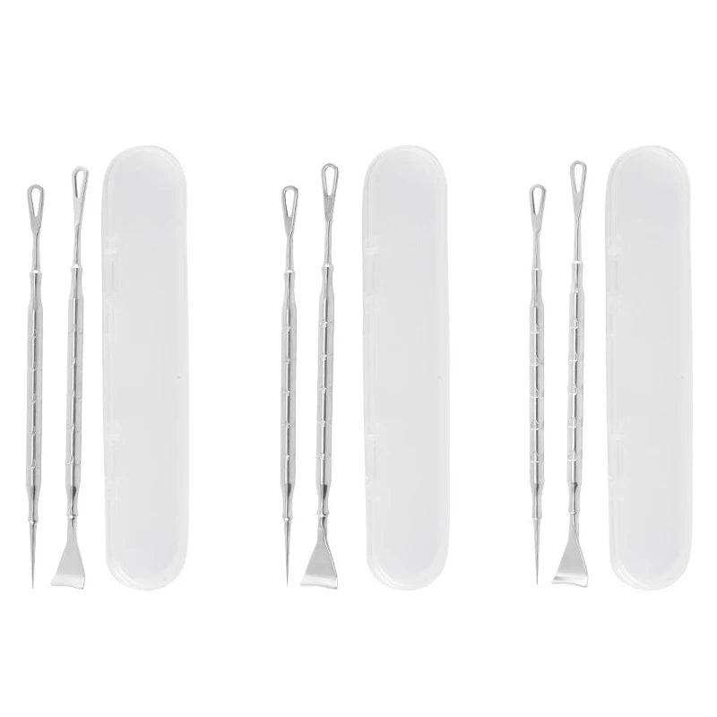 Blackhead Acne Remover Pimple Popper Tool Acne Needle Removing Hair Follicle Cleaning Whitehead Nose Face Blemish Extractor