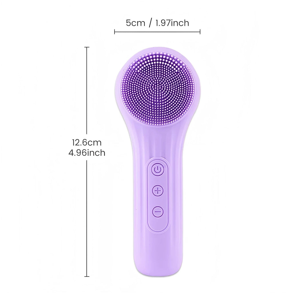 Sonic Waterproof Facial Cleansing Brush Rechargeable Scrubber Exfoliating Vibrating Deep Clean Face Cleaner Skin Care Tool