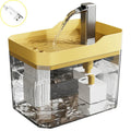 Cat Water Fountain with Auto Filter Transparent Anti-Dry Burning Recirculating Dispenser Includes Pump for Cats