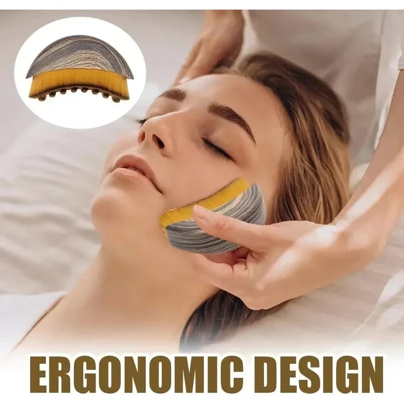Facial Massage Tool Face Sculpting Gua Sha Ergonomic Chin Lifting Jawline Shaper Reduces Puffiness Skin Tightening Beauty Device