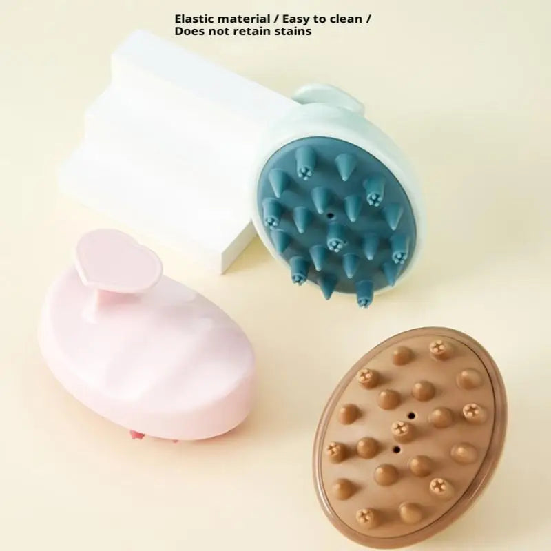 Shampoo Brush Head Scalp Massage Comb With Handle Hair Washing Comb Body Massage Brush Bath Shower Brush Salon Hairdressing Tool