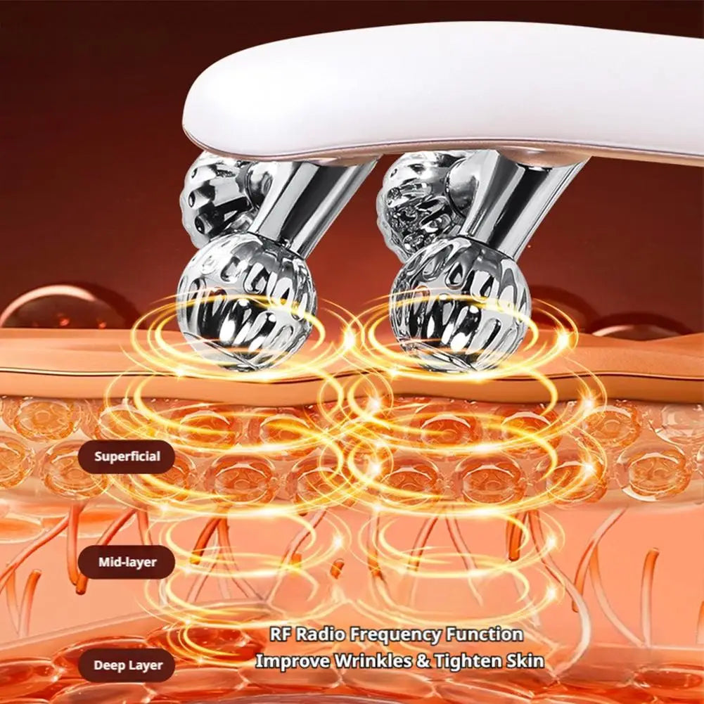 Intelligent Portable Face Slimming Instrument V-shaped Electric Lifting Roller Beauty Instrument Facial Neck Vibration Massager