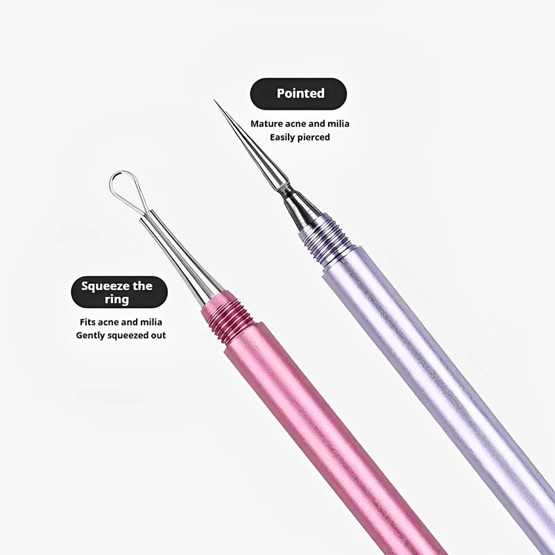 Blackhead Remover Acne Tool Stainless Steel Pore CLeaner Needles Fine Tips Effortlessly Remove Blackhead Face Deep Cleaning Tool