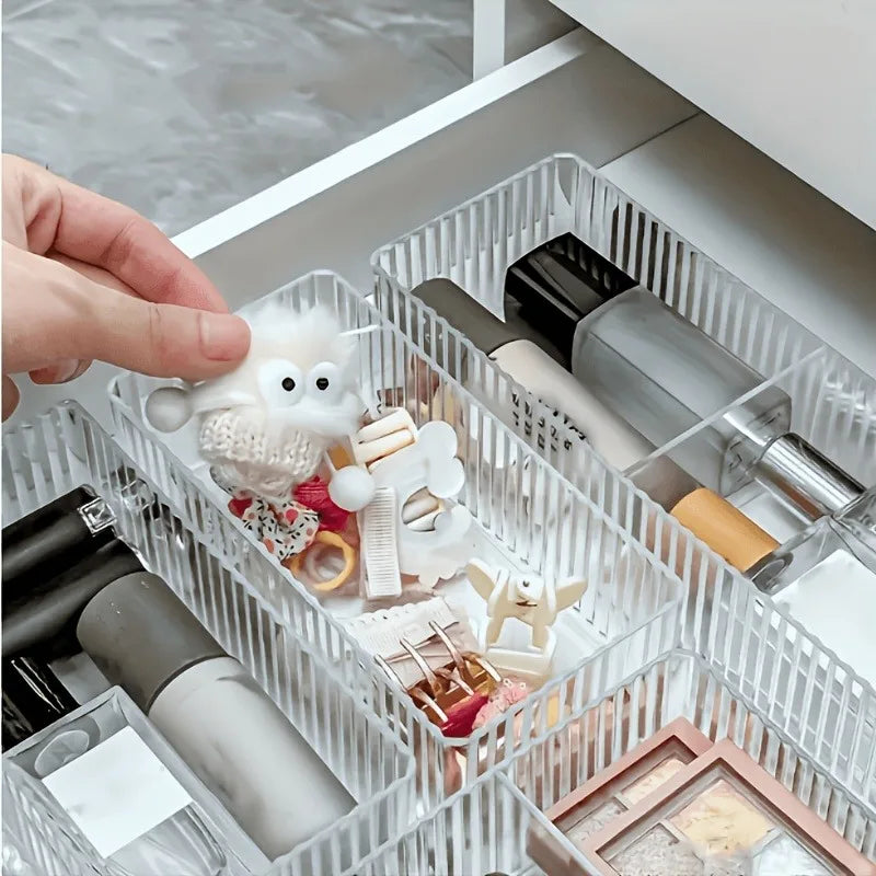 5 PCS Cosmetics Storage Box Built-In Drawer Organize Box the Table Suitable for Beauty Office Stationery Miscellaneous Storage
