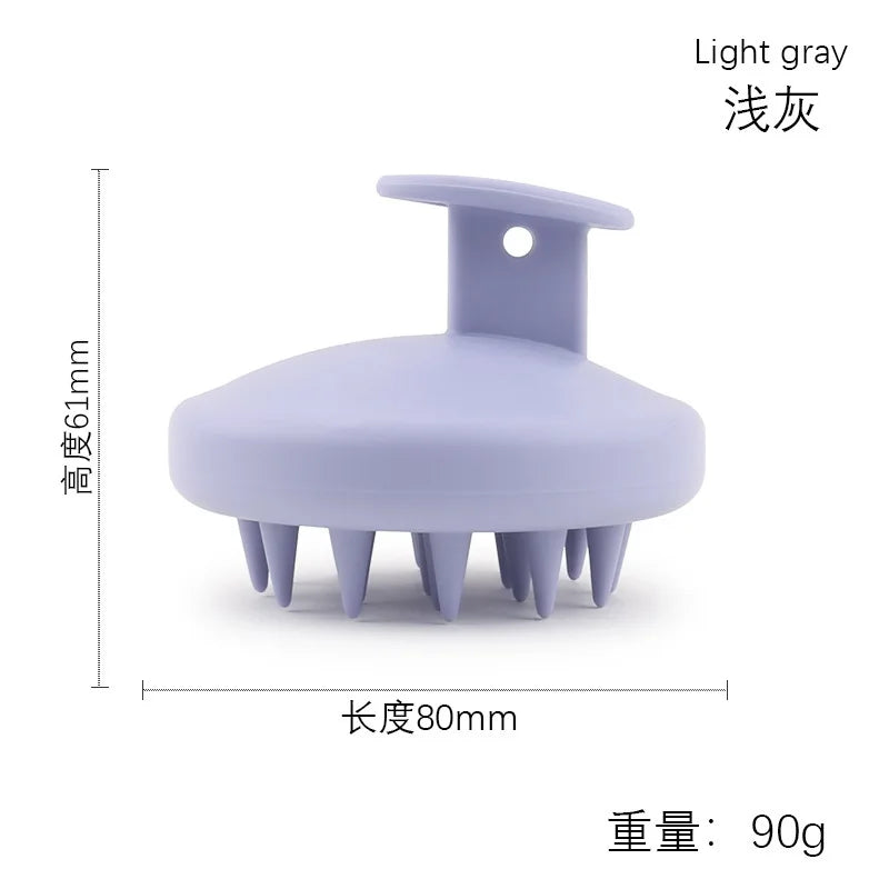 Full Silicone Scalp Brush Hair Massage Scalp Scrubber Shampoo Brush Scalp Massager