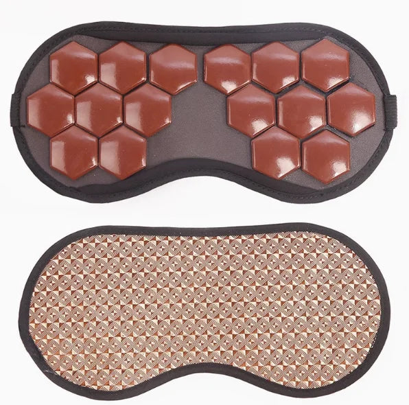 Germanium stone and jade tomalin eye mask magnetic therapy tourmaline anion heated eye mask relive visual fatigue USB magnetic t