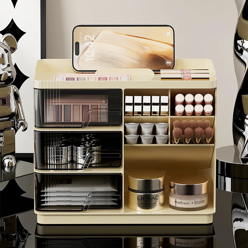 Makeup Organizer with Drawers for Vanity, Spacious Cosmetic Display Case, the Perfect Storage Solution for Your Beauty Essential