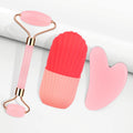 3pcs portable facial massage tool set, universal, battery-free, suitable for daily skin care massage.
