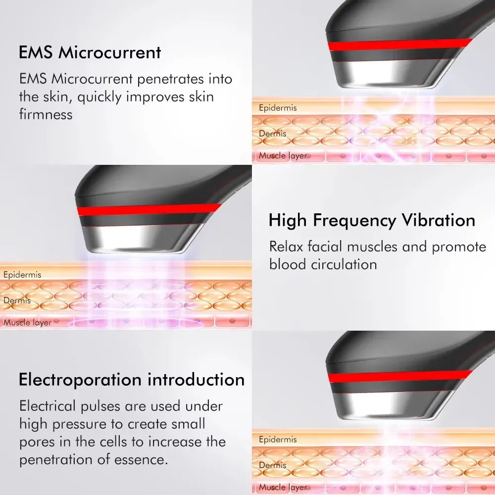 2025 Age Booster Pro Home Skincare Anti-aging Beauty Device Portable Light Therapy Essentials Acne Treatment Device