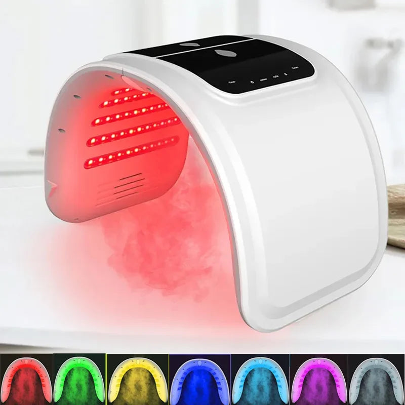 7 Colors PDT LED Mask 2025 Professional Facial Red Light Therapy Face Lift Anti Wrinkle Beauty Machine Skin Rejuvenation Device