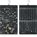 Jewelry Holder Organizer, Hanging Jewelry Organizer Dual-Sided Earring Organizer Display for 300 Pairs of Earrings and Necklace