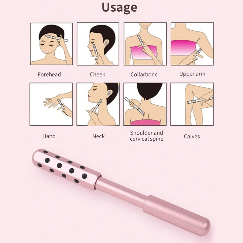 1pc Facial Roller Massager 24-gauge Massage Rod Facial Massage Tool