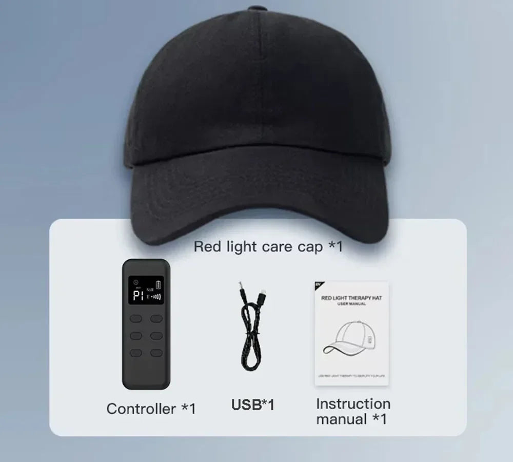 2026 New Infrared LED Beads Red Light Therapy Hair Growth Cap For Hair Regrowth Anti Hair Loss Relax Scalp Anti-inflammatory