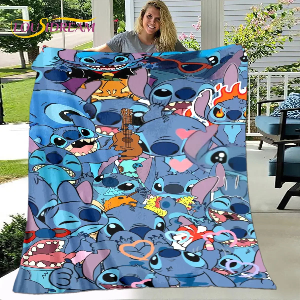 Cute Cartoon Children's Blanket,Flannel Blanket Throw Blanket,Sherpa Warm Kid Blanket for Living Room Bedroom Beds Sofa Outdoors