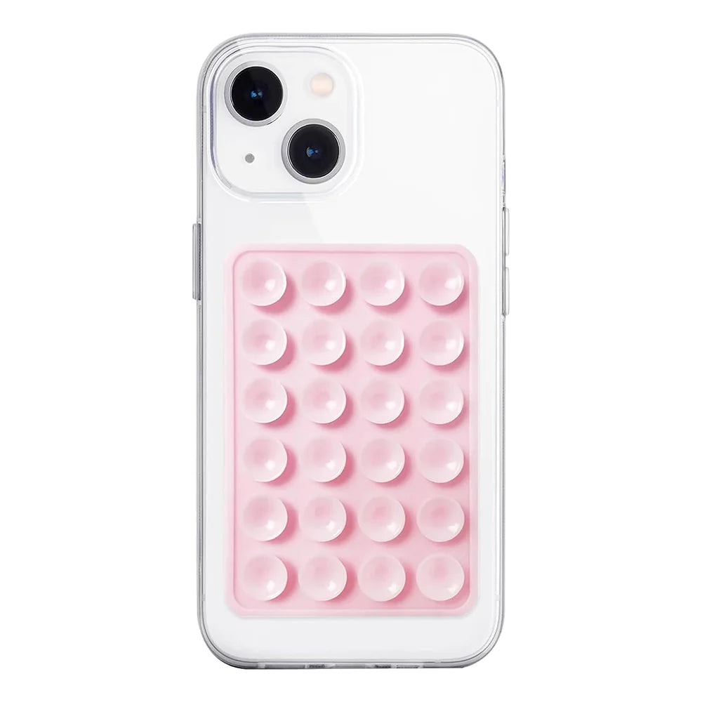 Candy Color Silicone Suction Phone Case Mount Non Slip Suction Cup Phone Stand Silicone Phone Holder For Selfies and Videos