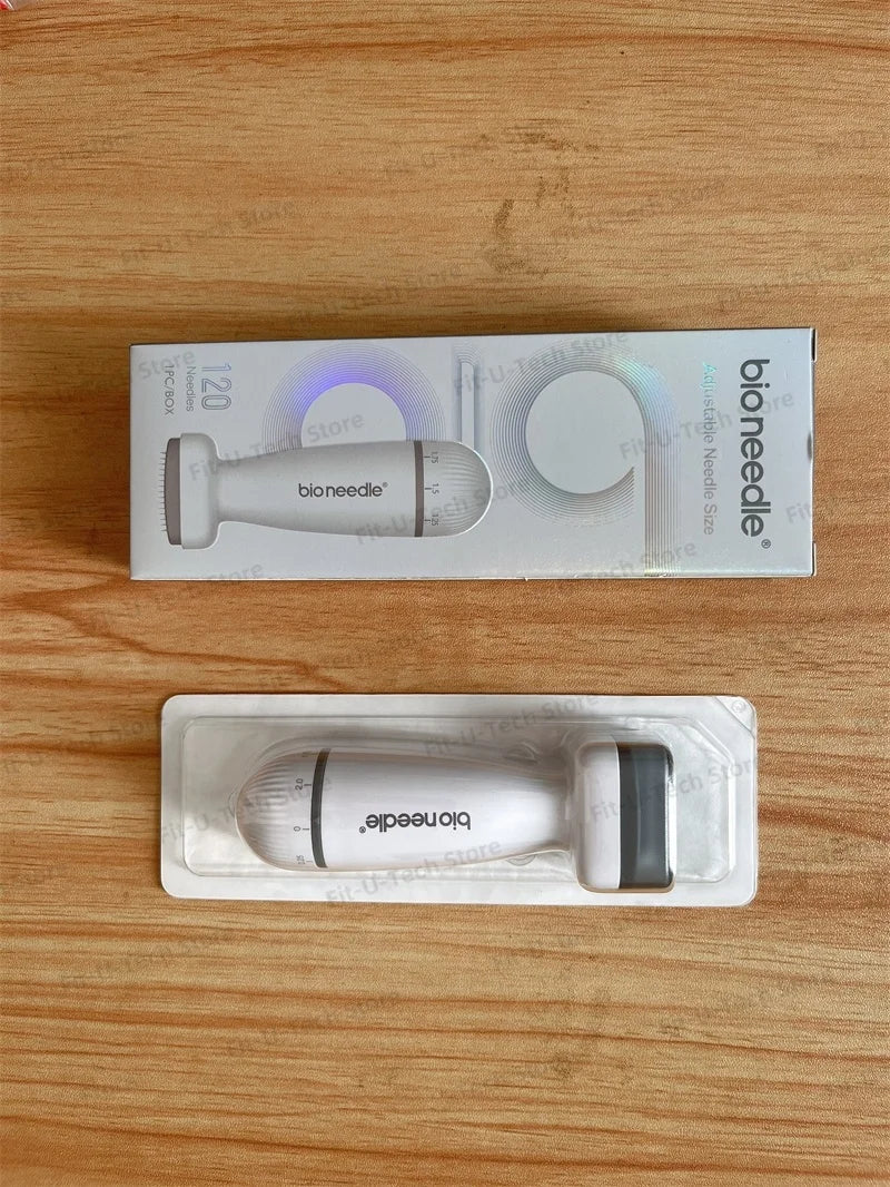 adjustable titanium stamp derma roller face roller beard growth massager scalp massage 120pins microneedling