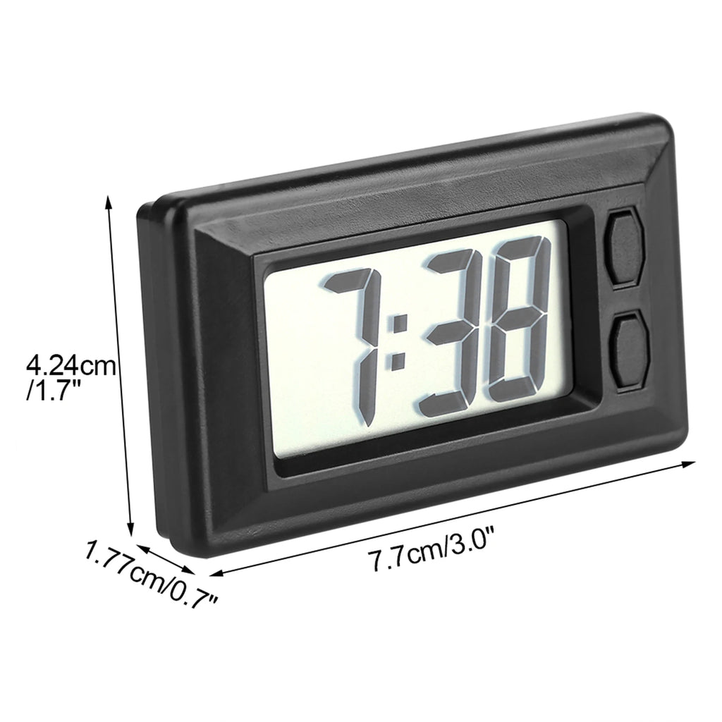 LCD Digital Clock Table Car Dashboard Desk Electronic Clock Date Time Calendar Display