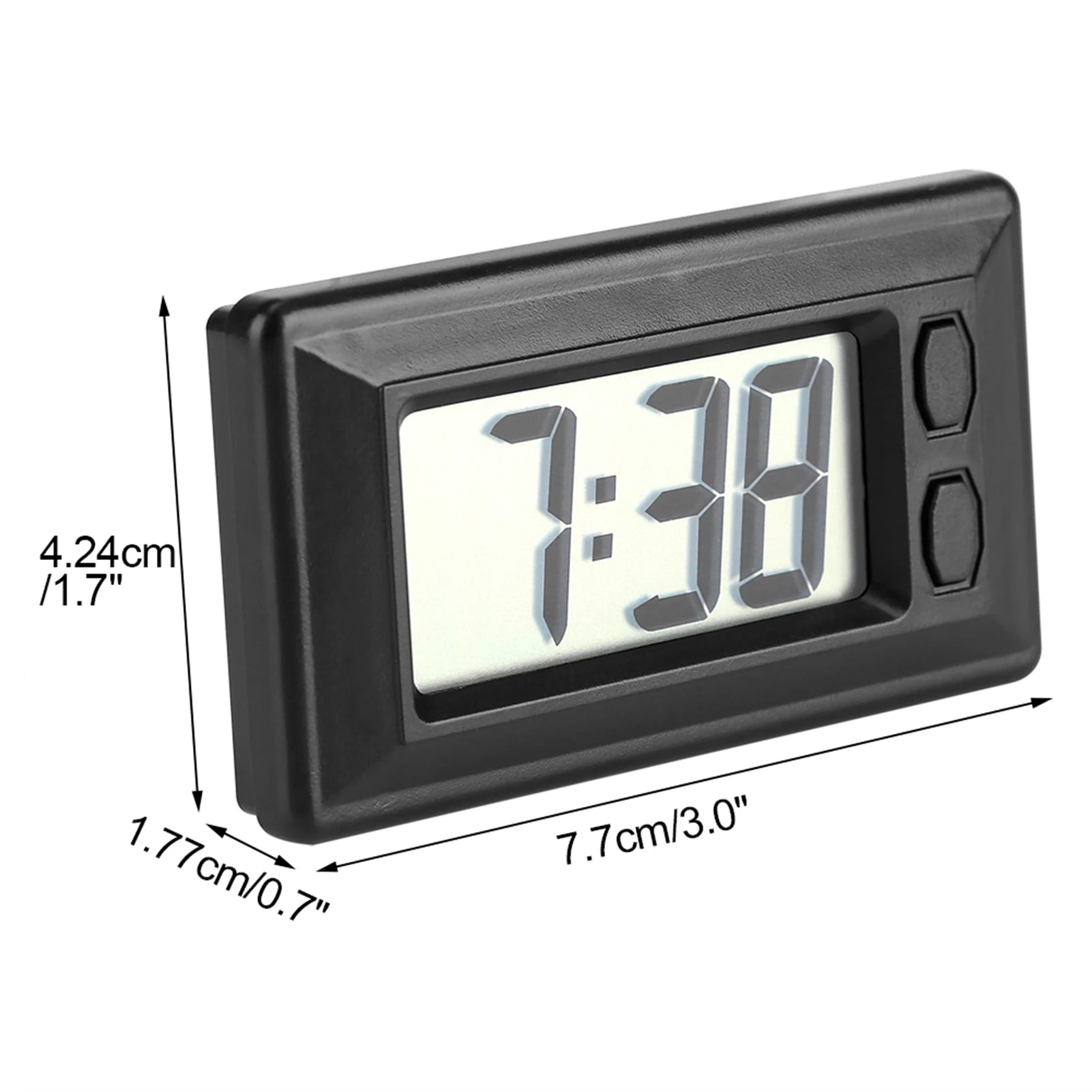 LCD Digital Clock Table Car Dashboard Desk Electronic Clock Date Time Calendar Display