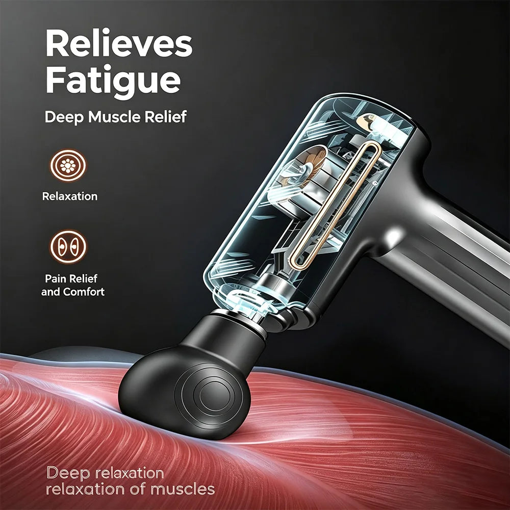 Mini Handheld Massage Gun, 3-Speed Settings, Myofascial Massage Gun, USB Rechargeable, 200 grams, Portable, Designed for the Gym