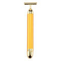 Face Lift Bar Roller Vibration Slimming Massager Facial Stick Facial 24k Gold Beauty Skin Care T Shaped Vibrating Tool