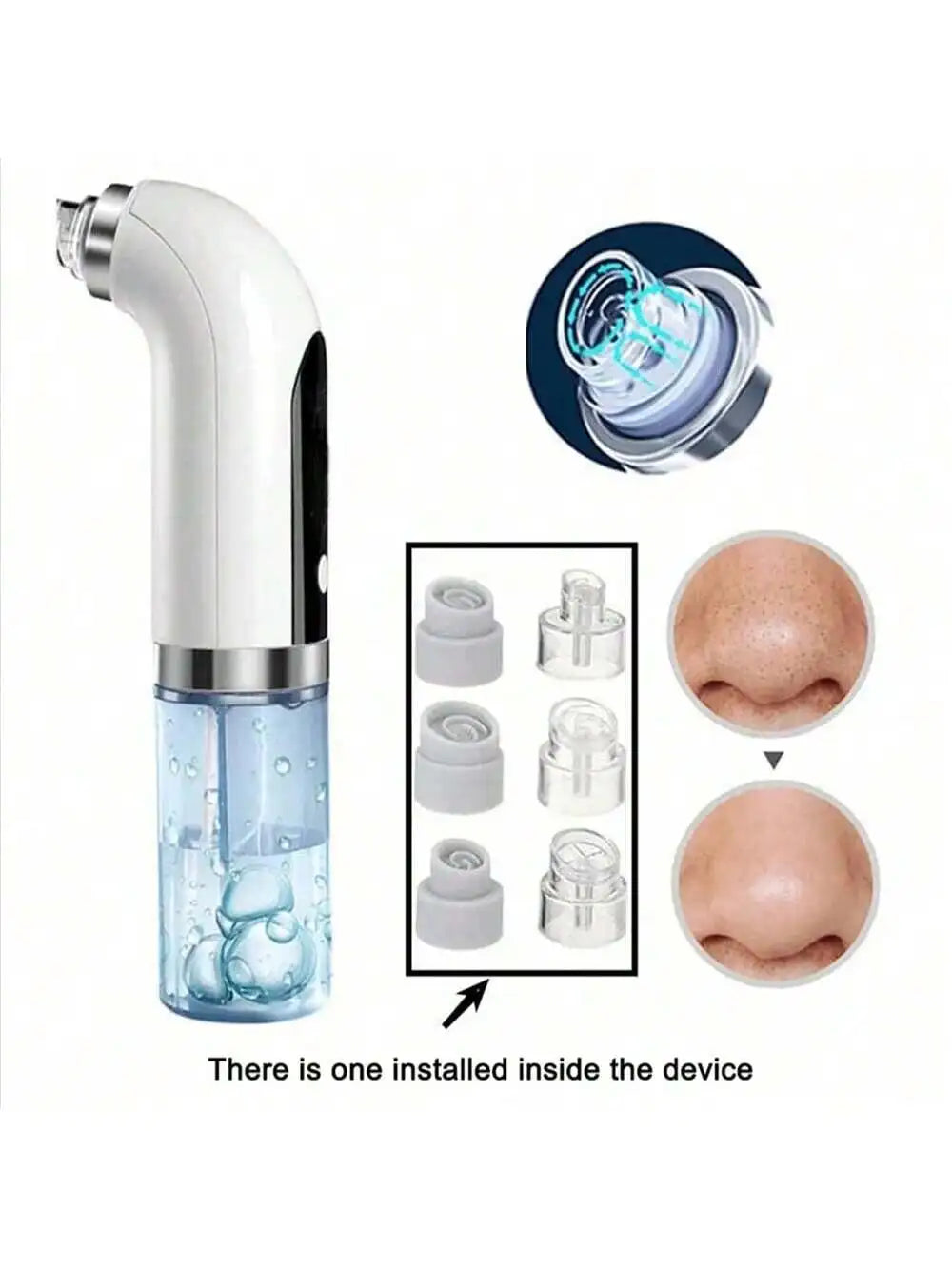 Pore Vacuum Blackhead Remover Women and Men Facial Cleaning Beauty Equipment Facial Pore Cleaning Oxygen Injection Instrument