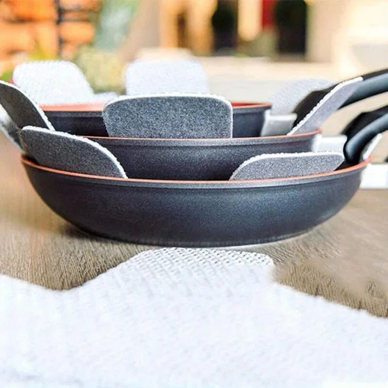 Pot and Pan Protectors 6Pcs Pot Dividers Pad Non-woven 3 Sizes Pans Separator Pads for Protecting Separators Pads Cookware