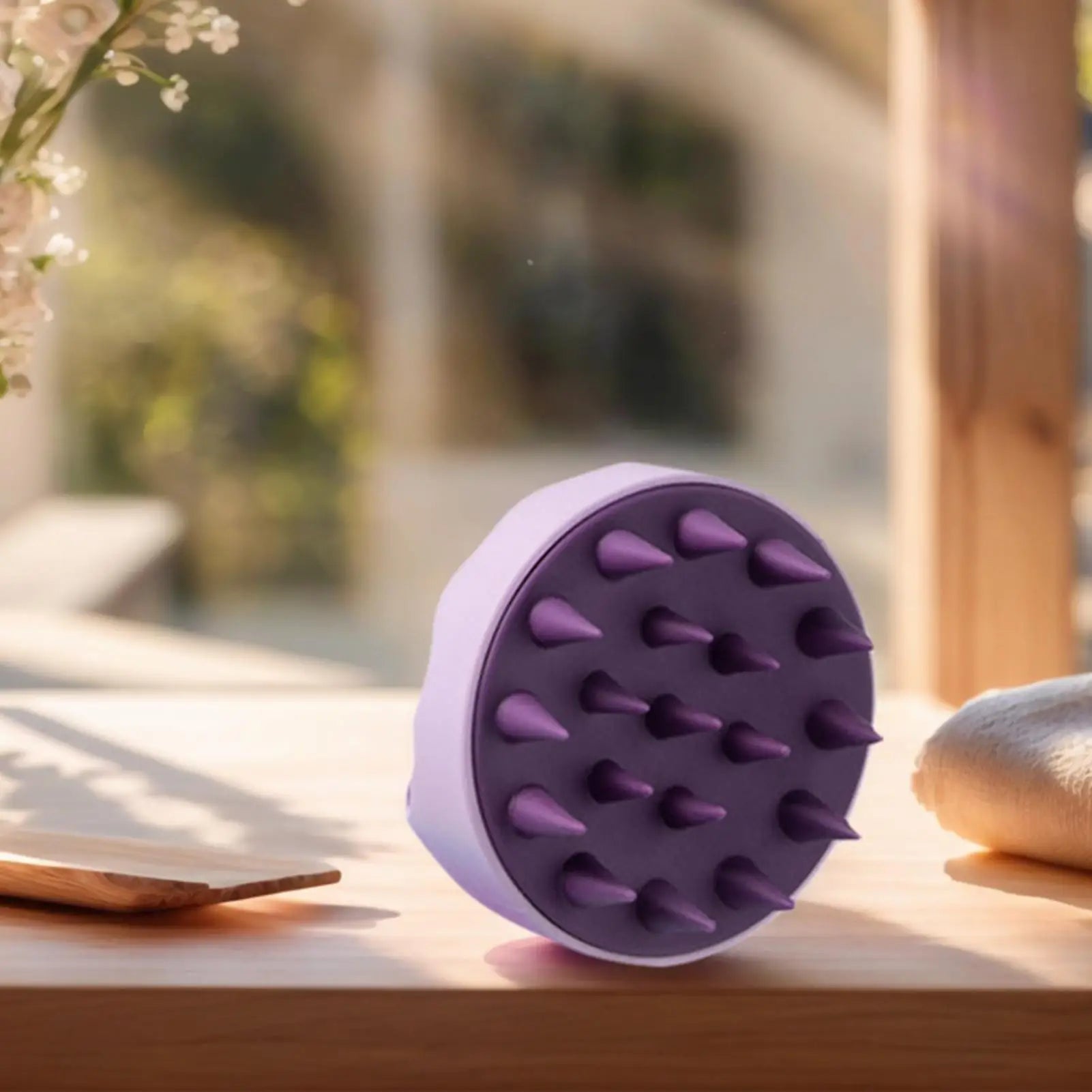Silicone Scalp Scrubber Hair Scalp Shampoo Brush Head Cleansing Massager For Men Women Bath Brush Wet & Dry For Scalp Care