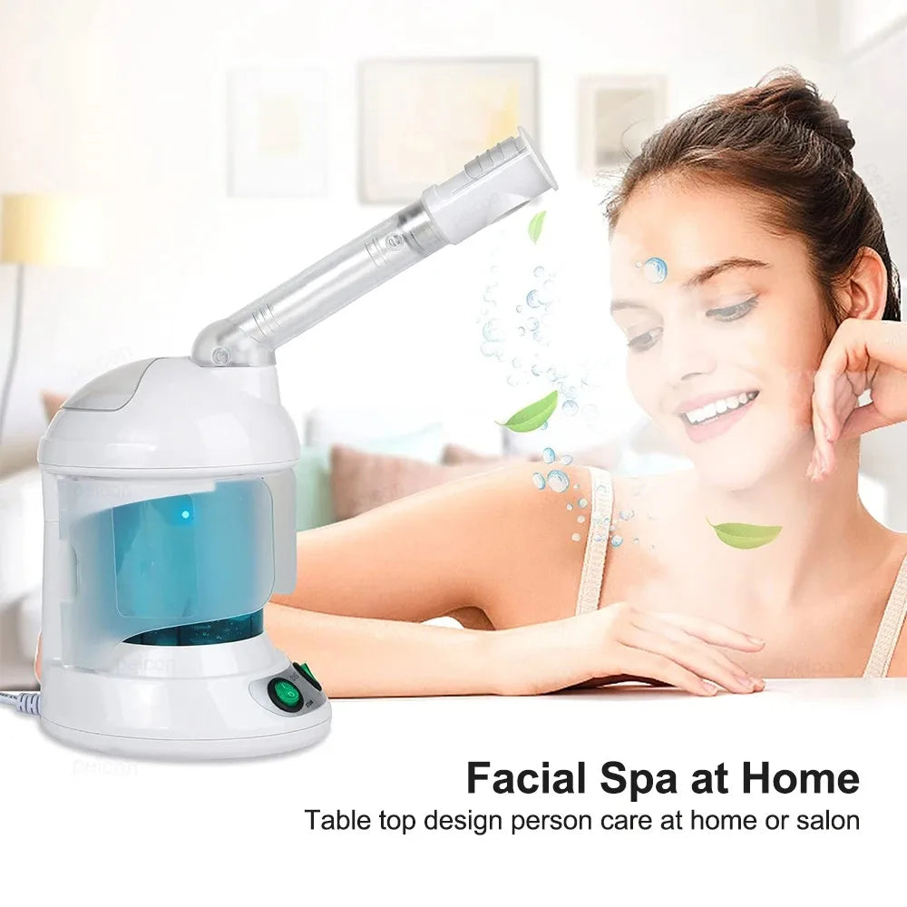 Hot Mist Face Spray Portable Facial Steame for Face Moisturizer Evaporator Professional Ionic Facial Steamer
