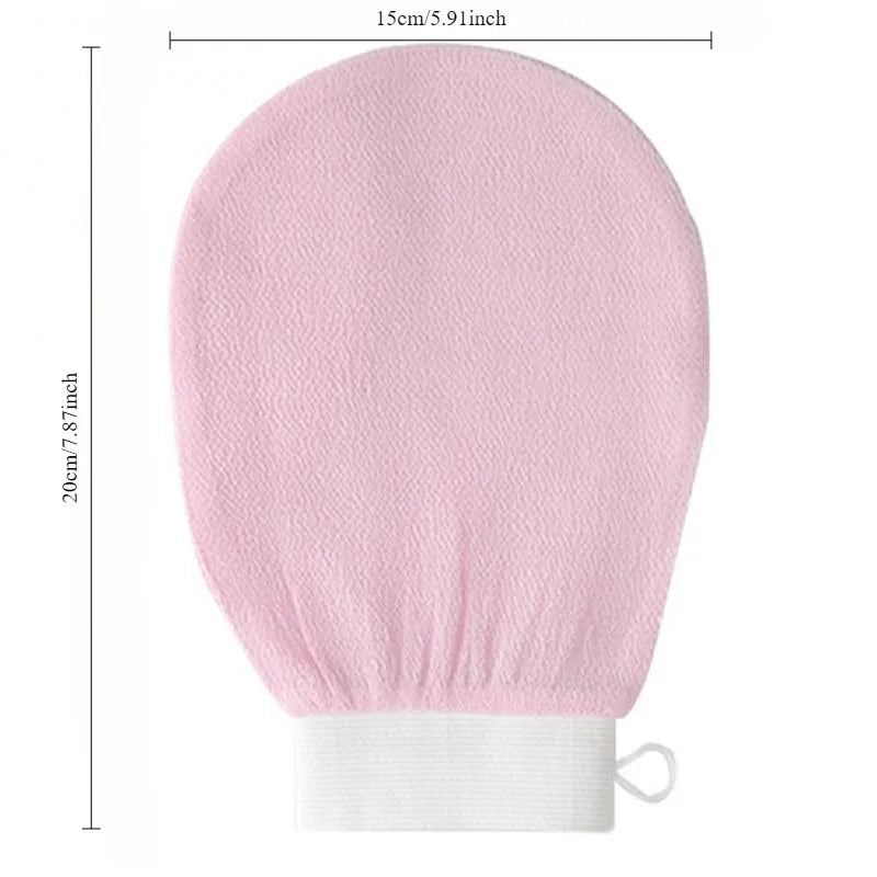 Durable Multi Color Exfoliating Scrub Glove Back Dead Skin Facial Massage Deep Cleansing Shower Towel