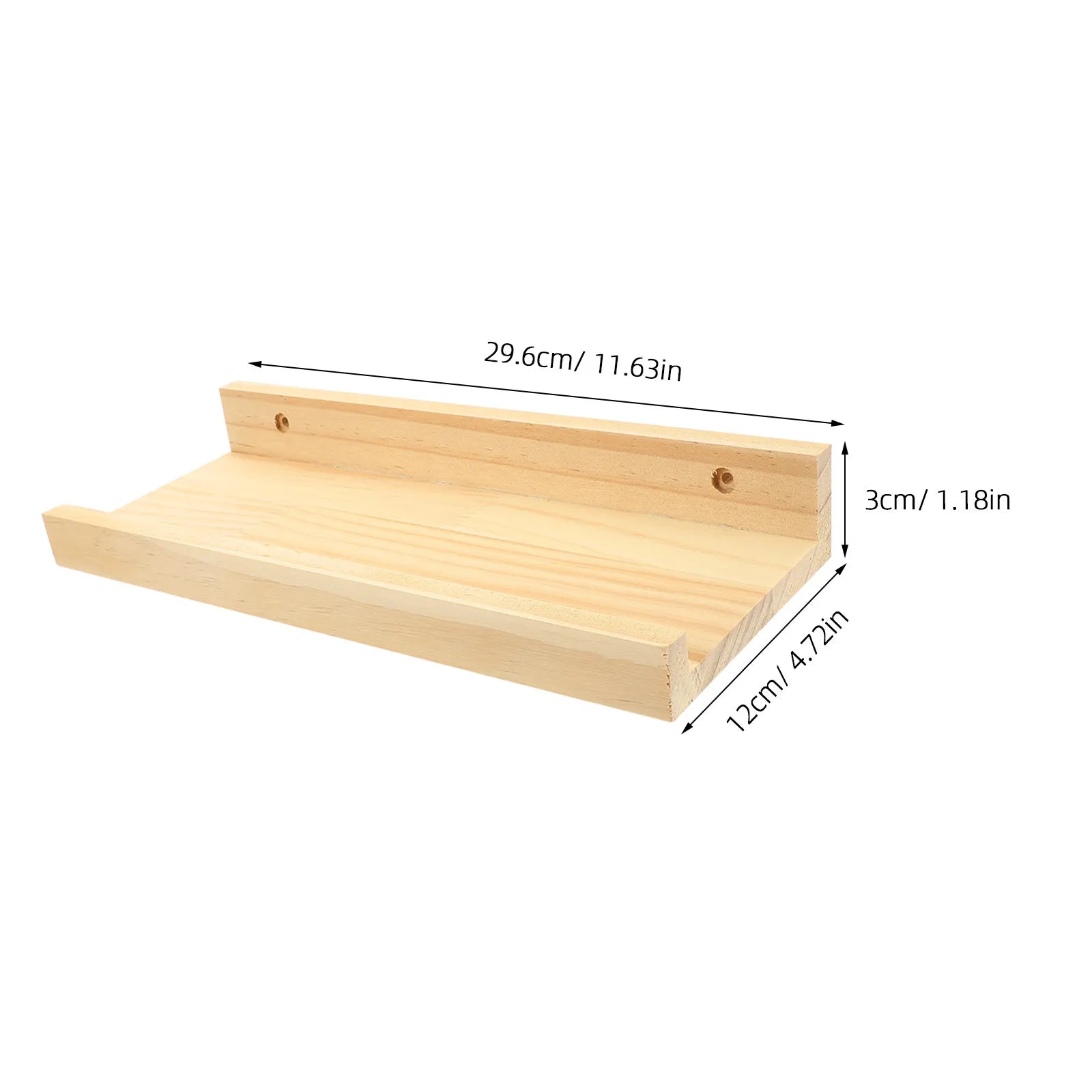 Wooden Wall Shelf Small Floating Shelf for Bedroom Bathroom Living Room Decorative Storage Rack Small Floating Shelves