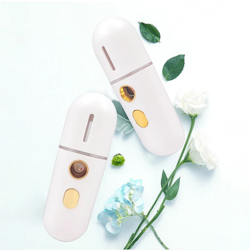 Nano Spray Facial Steamer for Face, Cool Facial Mister Steamer Handy Mist Sprayer Moisturizing Hydrating for Skin Care, Makeup