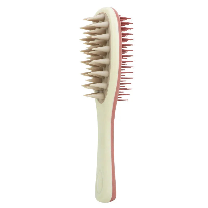 Scalp Massage Shampoo Brush Soft Bristle Hair Washing Comb Anti-Slip Handle Wet Dry Use for Exfoliating Dandruff Scalp Care Tool