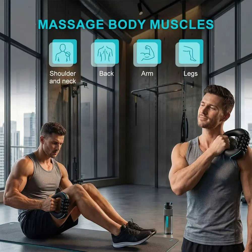 Handheld Electric Massage Roller 3 Speed Vibration Massager Portable Full Body Tool for Neck Shoulder Back Leg Home Office Trave