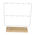 Jewelry Display Rack with 10 Hooks Earrings Organizer Jewelry Organizer for Earring Cards Pendants Bracelet Ring Hanging