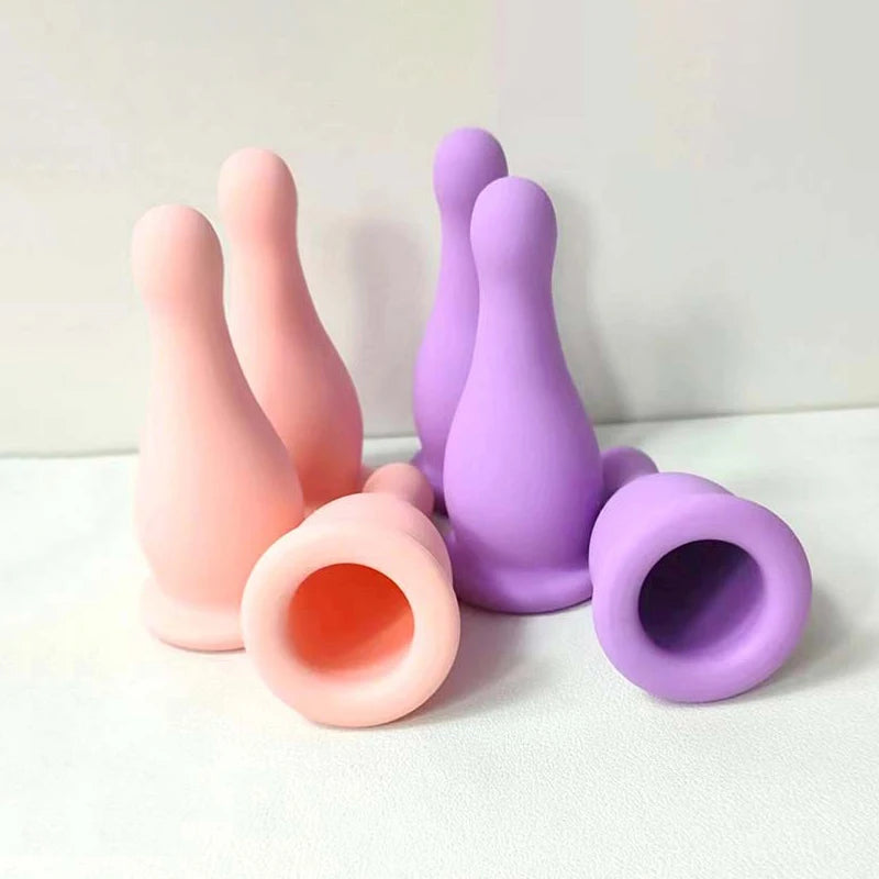 Silicone Vacuum Cupping Massage Jars Anti Cellulite Massage Facial Suction Cups Face Neck Lift Skin Scraping Guasha Anti Wrinkle