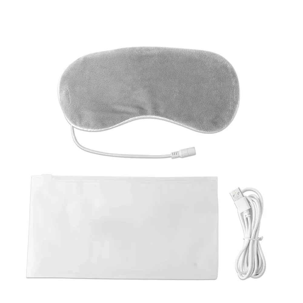 Heated Eye Mask USB Eye Mask for Dry Eyes with Constant Heating Temperature Warm Compress Heating Pad for Sleep Dark Circles