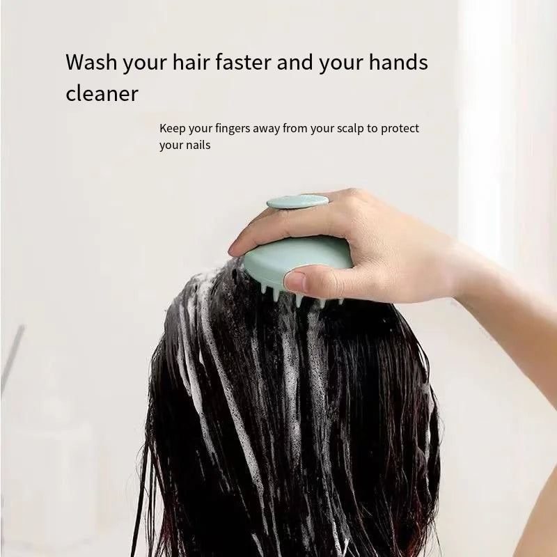 Full Silicone Scalp Brush Hair Massage Scalp Scrubber Shampoo Brush Scalp Massager