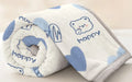 Cute Cartoon Animal Print Flannel Throw Blanket Soft Lightweight Multi Purpose Cover All Season Portable Blanket