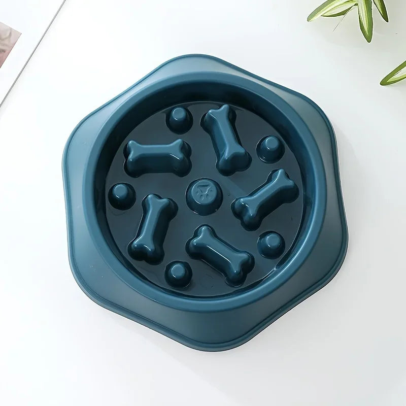 Dog Slow Feeder Non-choking Pet Bowl Anti Slip and Large Capacity for Dog and Cat Anxiety Relief Slow Food Feeding Pet Supply