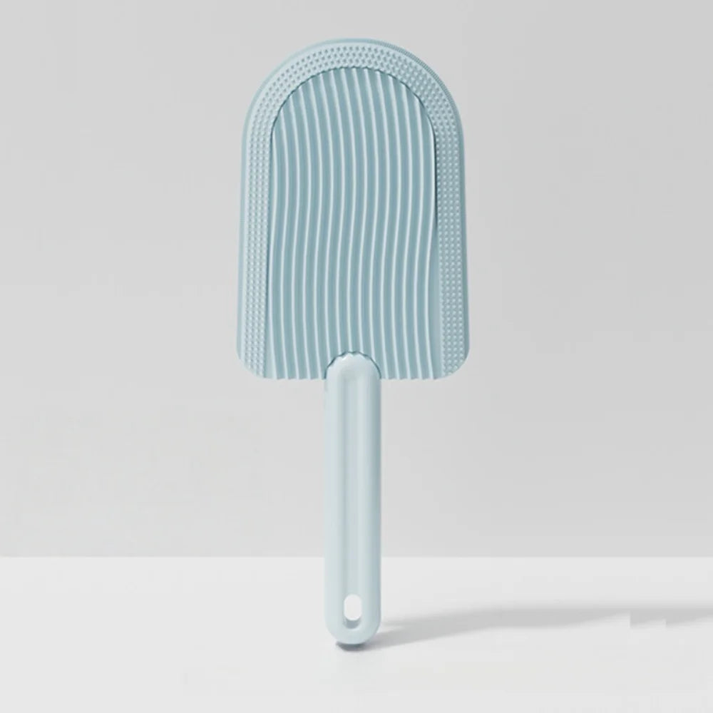 Dual-Sided Pet Grooming Brush: Detangling & Shedding Tool on One Side, Gentle Massage Bristles on the Reverse - for Pets
