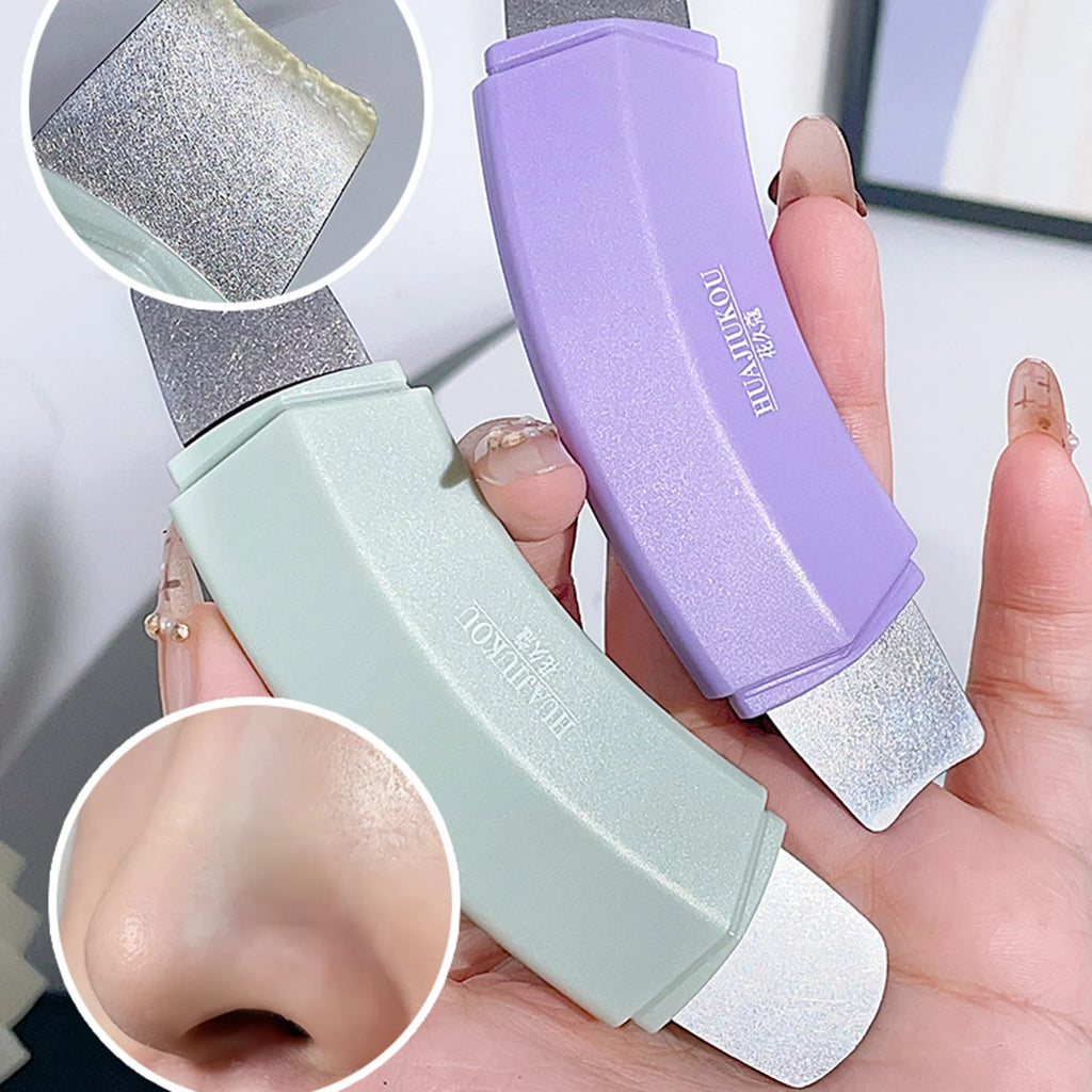 Ergonomic Blackhead Remover Stainless Steel Single/Dual-Ended Pore Cleaner Tool Comedone Extractor for Nose & Face