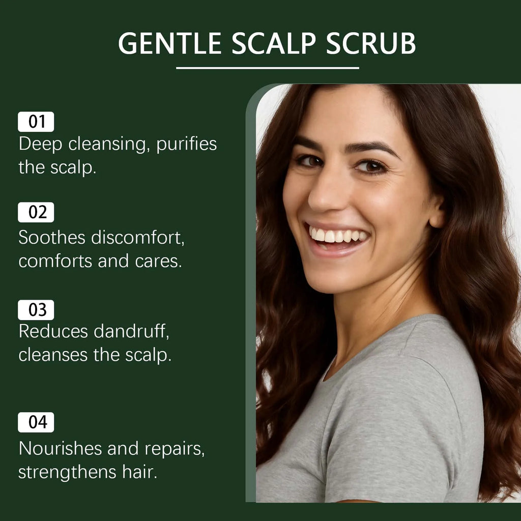 Nourishing Scalp Scrub: Gentle Formula Deeply Cleanses, Nourishes and Volumizes for a Healthy & Comfortable Scalp