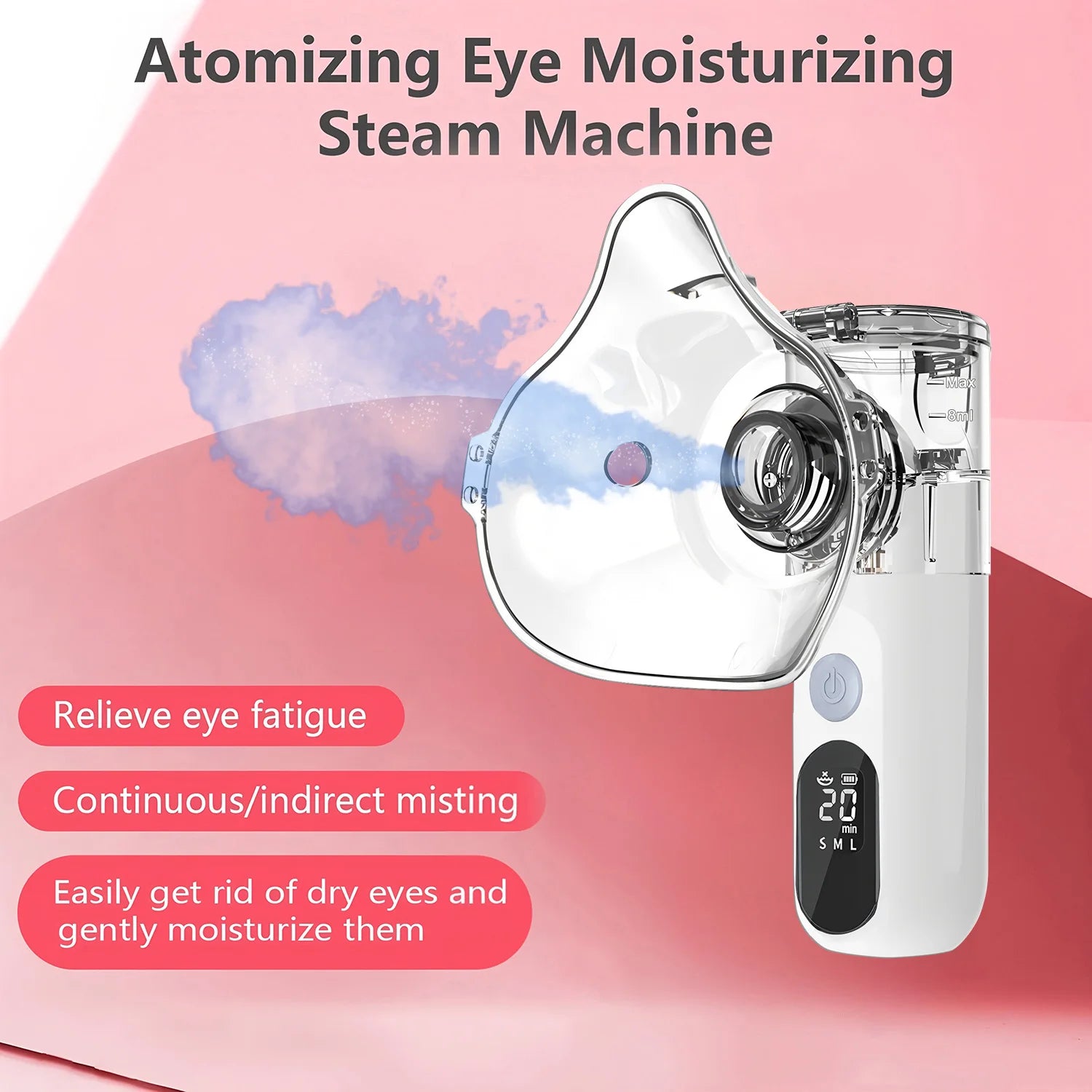 Mini Nano Mist Sprayer Facial Steamer Face Humidifier USB Rechargeable Face Moisturizing Nebulizer Pore Cleaning Hydrating Spray