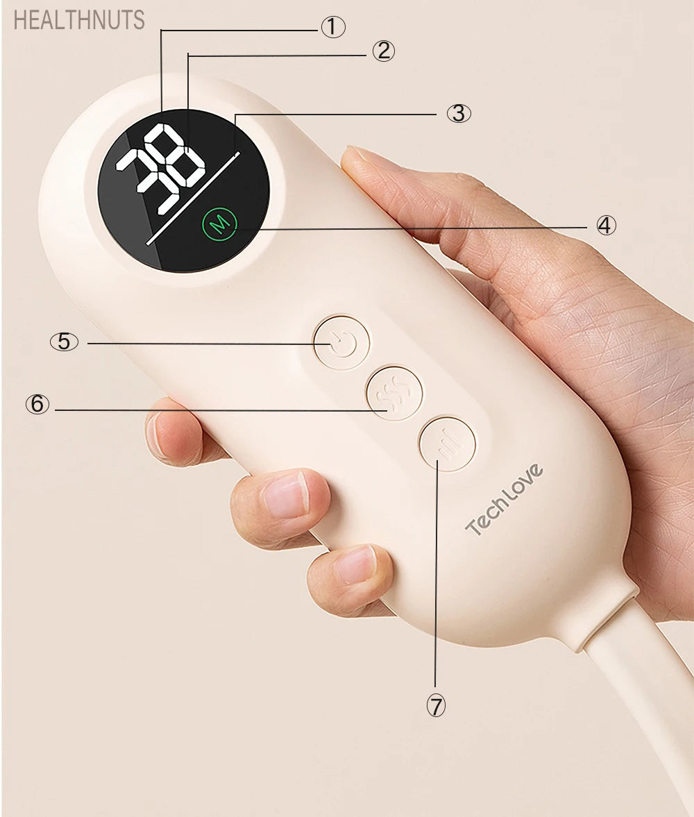 2In1 Head Eye Massager Warm Compress Heated Eye Mask Head Scalp Massage Airbag Balloon Kneading Headach Relief Sleep Aid