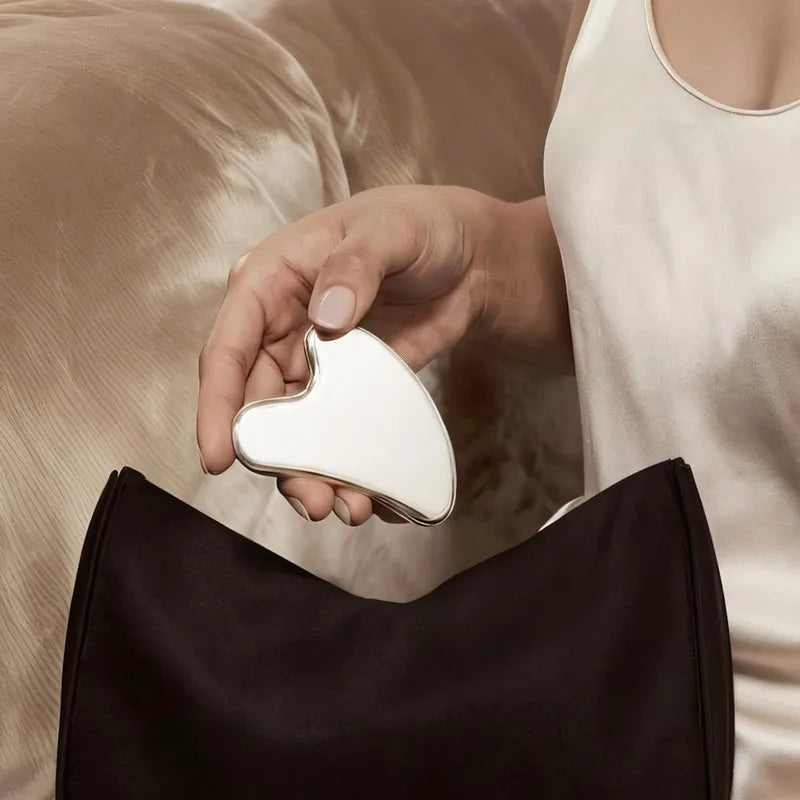 Stainless Steel Gua Sha Facial Massage Tool for Lifting & Sculpting