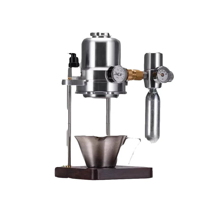 New Portable Manual Espresso Coffee Maker, Mini Air Pump Pneumatic Machine for Camping Office Home, Compact Metal Body