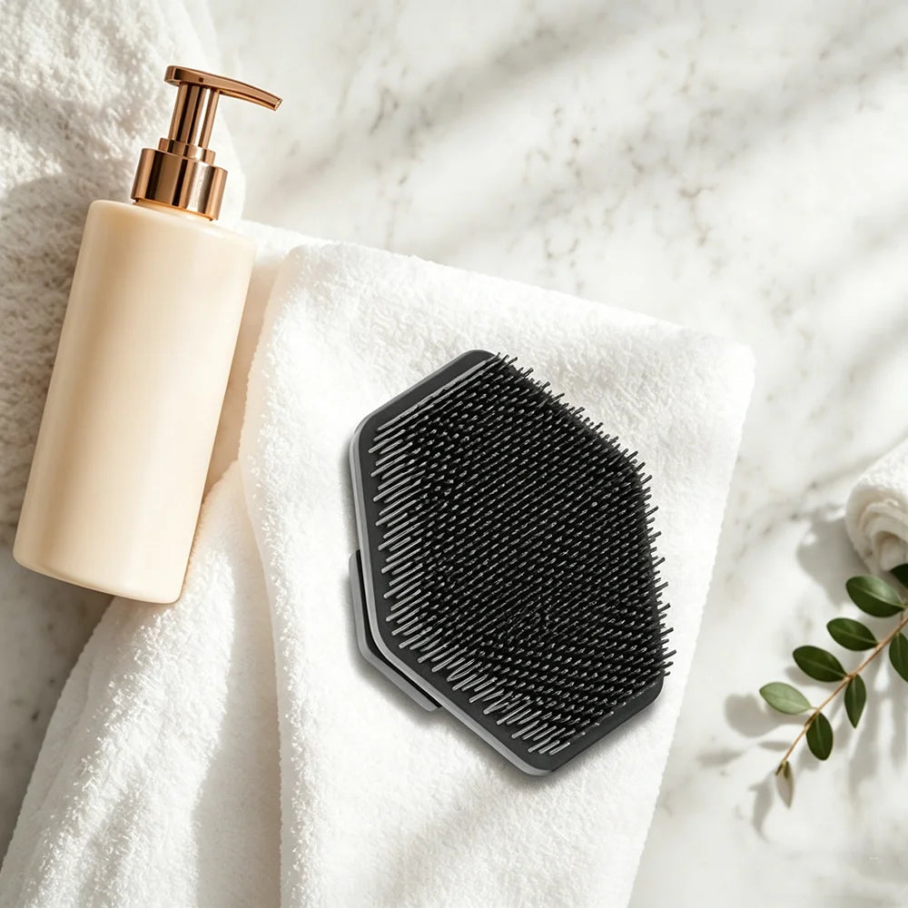 Silicone Cleaning Brush Face Cleansing Scrubber Massager Manual Facial Cleansing Brush Exfoliating Gentle Beard Skin Care Tool